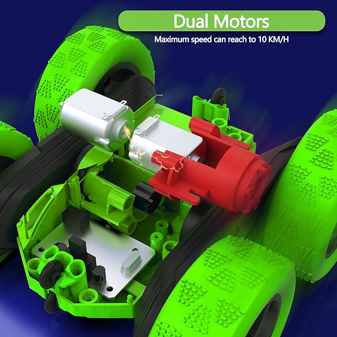 Remote Control Car, Double Sided 360°Rotating 4WD RC Cars - Image 3