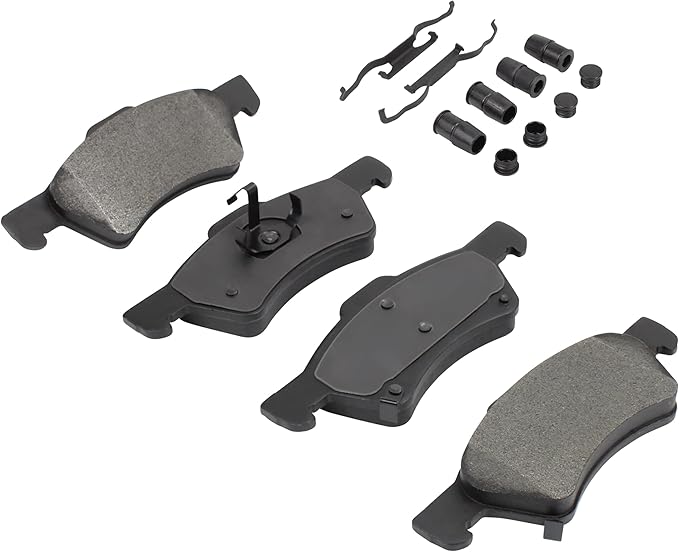 Premium Semi-Metallic Front Brake Pads Compatible - Image 2