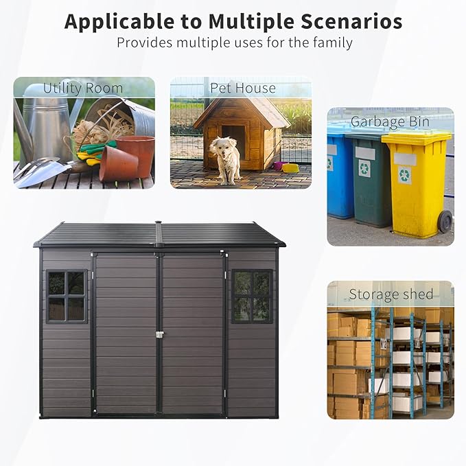 8x6 FT Outdoor Storage Shed - Image 5