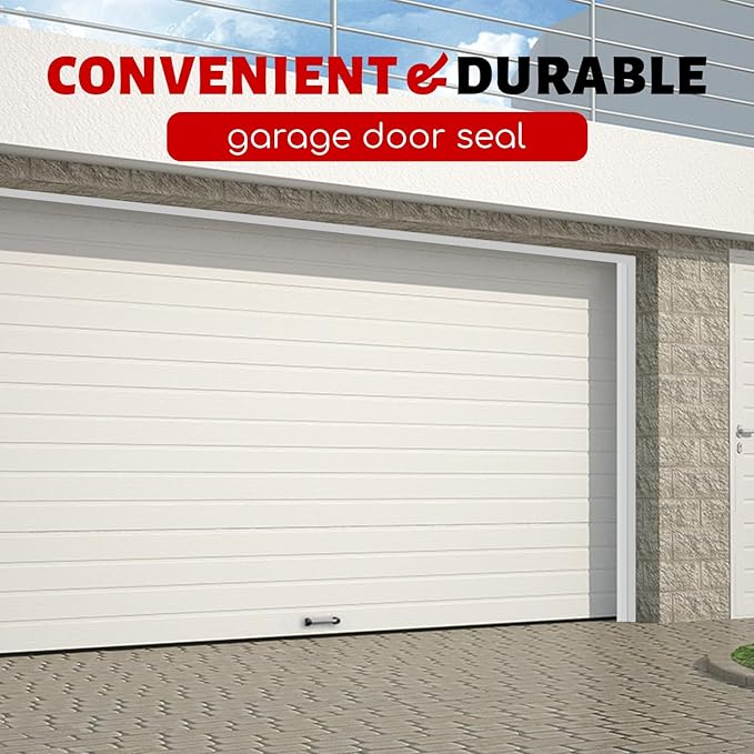 Garage Door Seal Top and Sides Seal Strip, 40FT Universal Garage Door Weather - Image 7