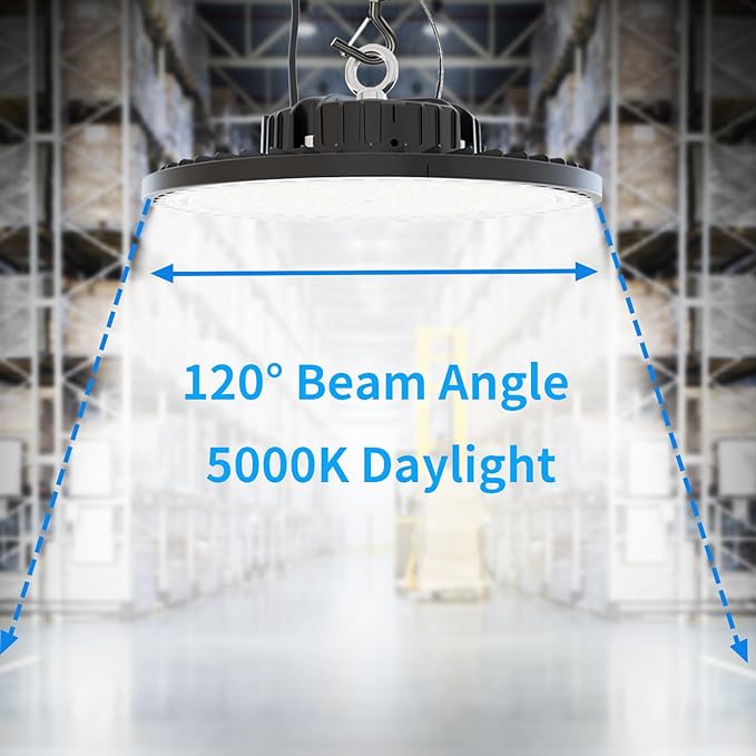 6 Pack UFO LED High Bay Light 150W, 21000 LM, 5000K - Image 4
