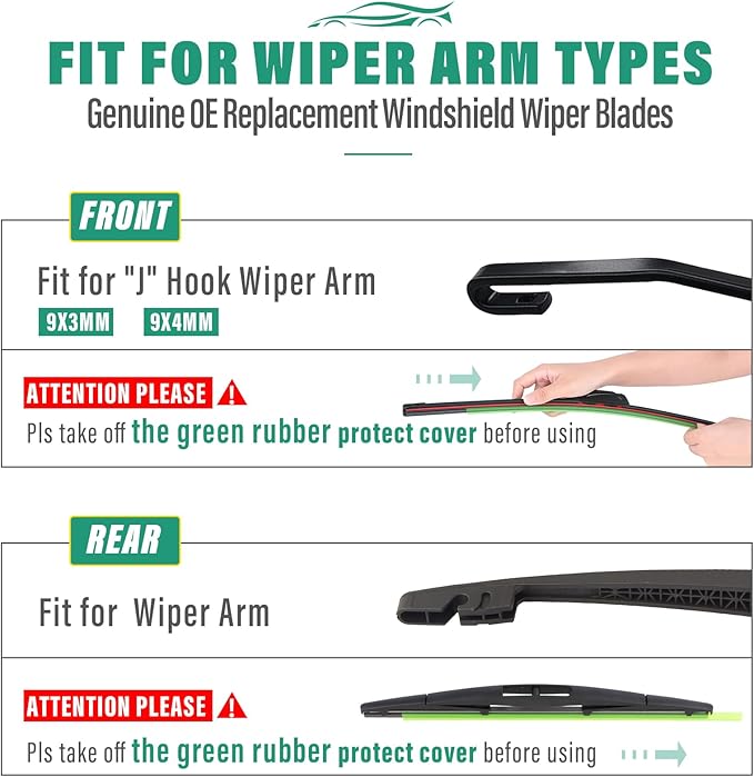 26" 18" 12" Windshield Wiper Blades Replacement - Image 8