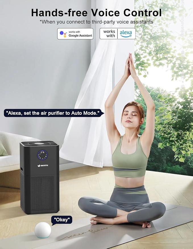4000ft² Air Purifiers for Home Large Room, Smart WIFI Air Purifiers APP & Alexa - Image 4