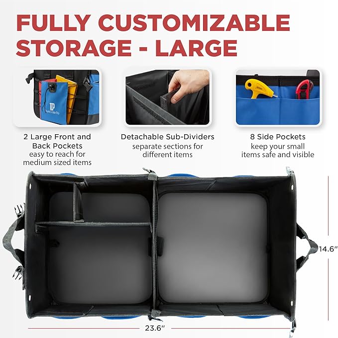 TRUNKCRATEPRO Car Trunk Organizers | Trunk Organizer, Car Storage Organizer - Image 2