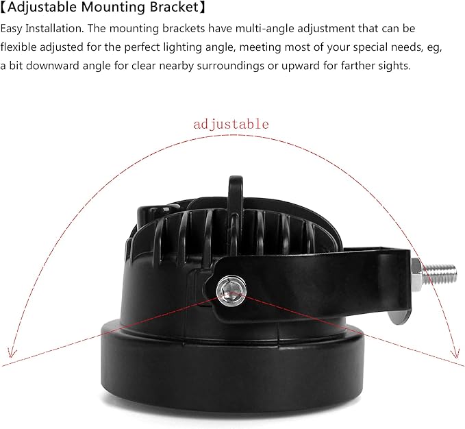 4 Inch Round Led Pod Lights, 60W Led Off Road Driving Fog Lights, Spot - Image 6
