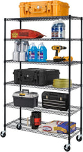 BestOffice NSF Wire Shelving Unit 6-Shelf Large Storage Shelves Heavy Duty by BestOffice