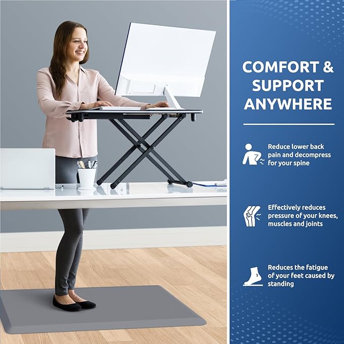 KitchenClouds Kitchen Mat Cushioned Anti Fatigue Rug 20"x32" Waterproof - Image 4