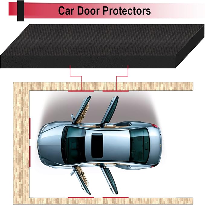 Garage Wall Protector for Car Doors, Garage Wall Bumper, Waterproof Garage - Image 3