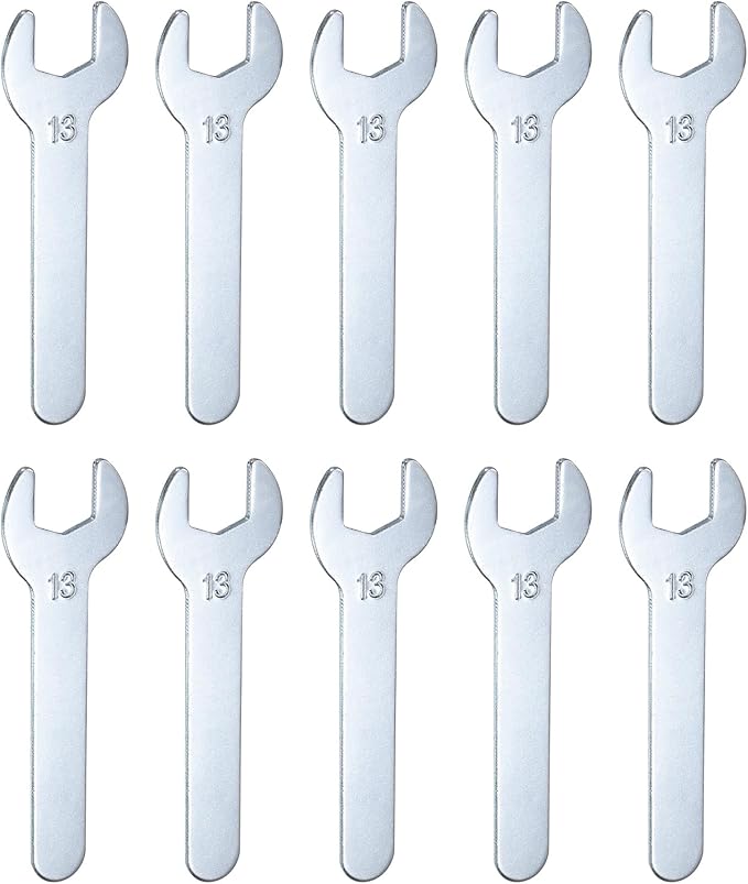 HARFINGTON 10pcs Small Wrench Open End Wrench 13x87x2mm Metric U-Shaped Single by HARFINGTON
