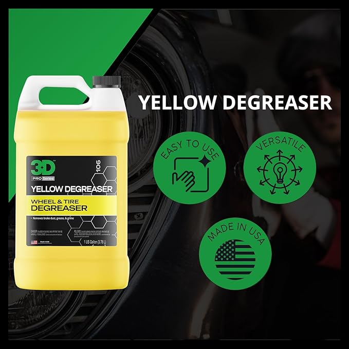 3D Yellow Degreaser – Non-Acid Wheel & Tire Cleaner Spray - Image 5