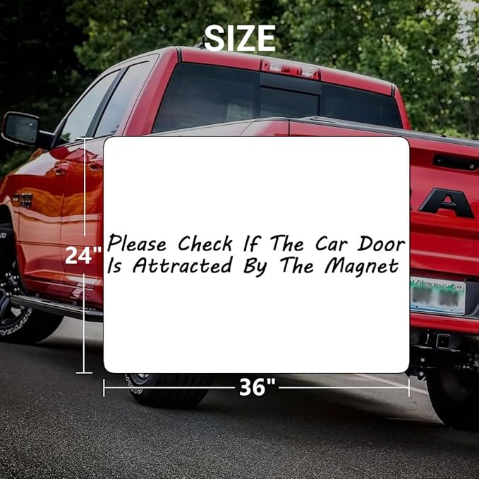 2 Pack Blank Car Door Magnet Sticker, Rounded Corners Magnetic Vehicle Sign - Image 2