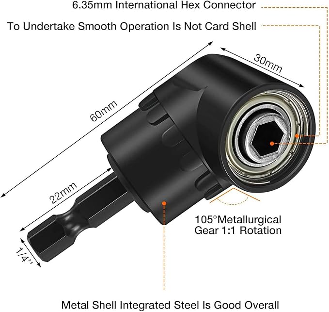 18Pcs Flexible Drill Bit Extension, Include 3Pcs Rotatable Socket Adapter 2Pcs - Image 7