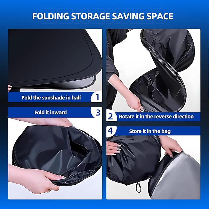 Windshield Sun Shade for Audi Q5 2018-2025 2026 Foldable Sunshade Custom Fit - Image 6