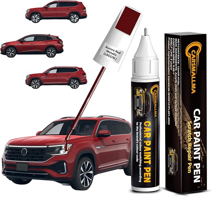 L0G3/6L Aurora Red Metallic Car Touch Up Paint by Carsmallma
