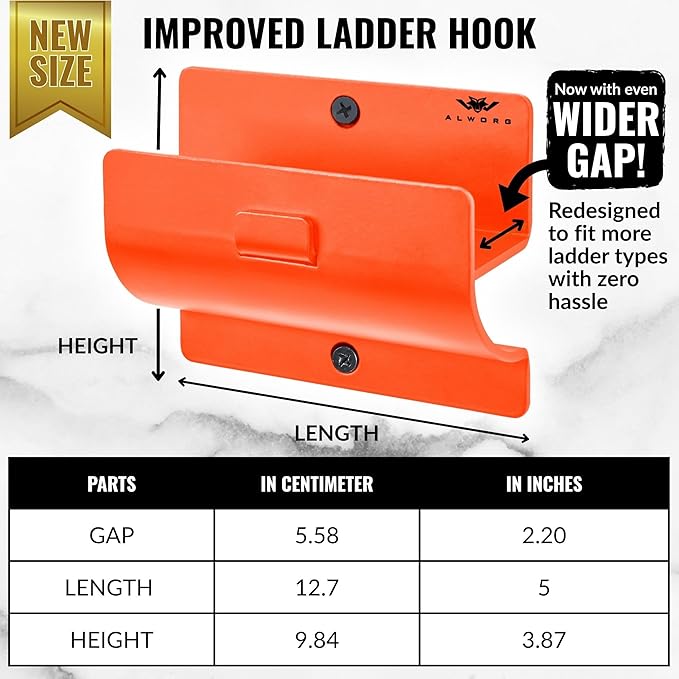 Orange Garage Storage Hooks - Image 3