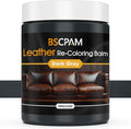 Dark Gray Leather Recoloring Balm, 12oz Leather Color Restorer by BSCPAM