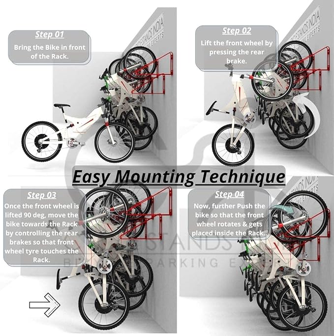 Bike Wall Mount Vertical Hanger - Image 5