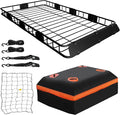 WEIZE 64" x 39" x 5" 200lb Heavy Duty Roof Rack Carrier Basket by WEIZE
