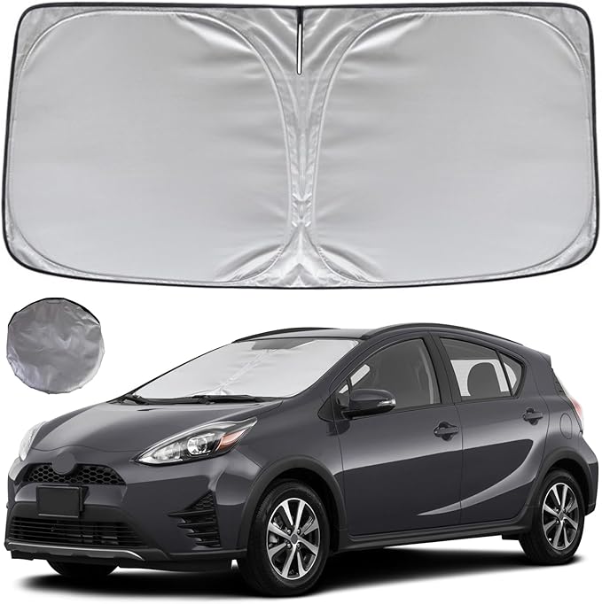 KAYZT Windshield Sun Shade for 2012-2019 Toyota Prius C Foldable Sunshade Front by KAYZT
