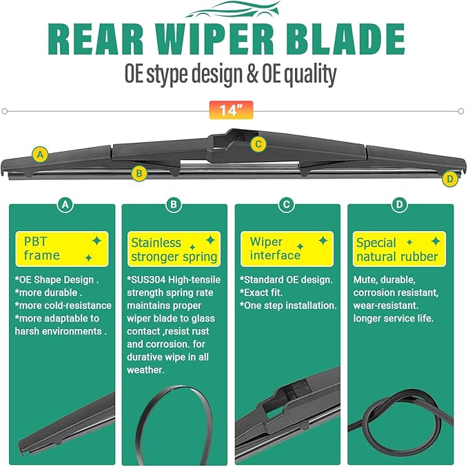 26" 16" 14" Windshield Wiper Blades Replacement - Image 4