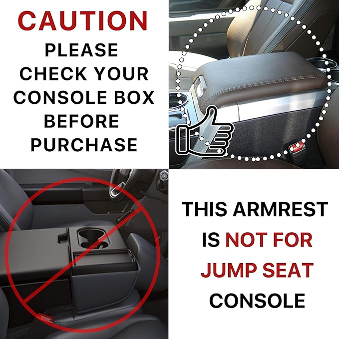 KMMOTORS F150 Center Console Cover, Armrest Cushion, Interior Accessories - Image 3