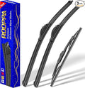 3 wipers Replacement for 2005-2010 Toyota Sienna, Windshield Wiper Blades by ROOPPA