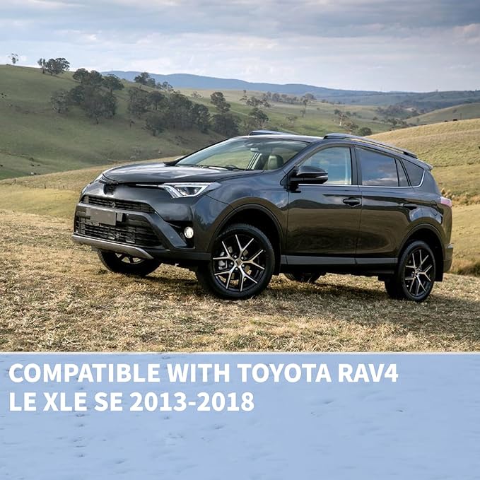 4PCS Rain Guards Fit for 2013-2018 Toyota RAV4 LE XLE SE, Tape-on Outside Mount - Image 3