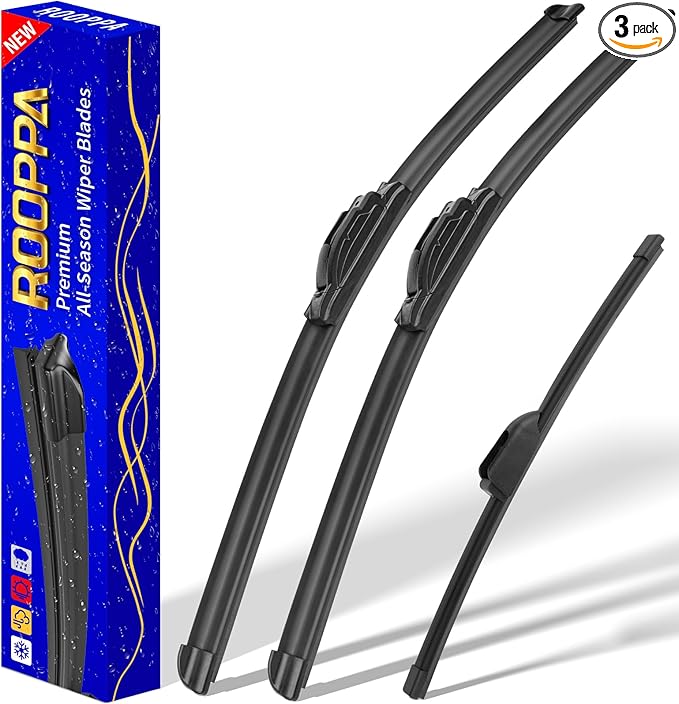 3 wipers Replacement for 2017-2021 2022 Kia Niro, Windshield Wiper Blades by ROOPPA