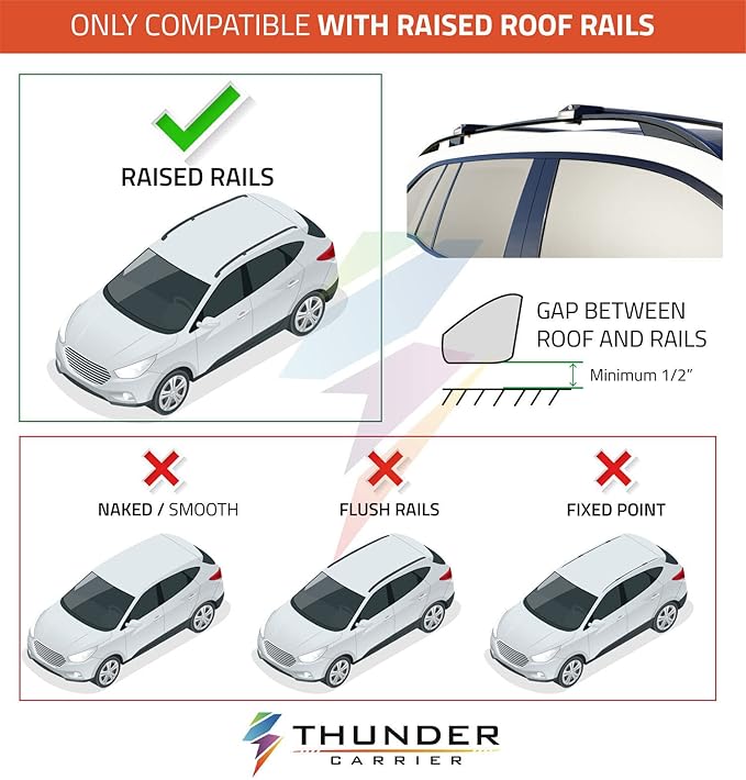 Catch USA Car Roof Rack Cross Bars - Image 3