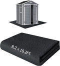 Outdoor Storage Shed Floor Mat, 8.2*10.2FT Waterproof Washable Garden Flooring by RUNZEG