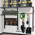 Garage Shelf Wall Mounted with Pegboard Heavy Duty Garage Wall Shelving with by NouraVita