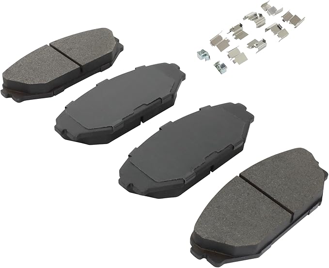 Premium Semi-Metallic Front Brake Pads Compatible - Image 2
