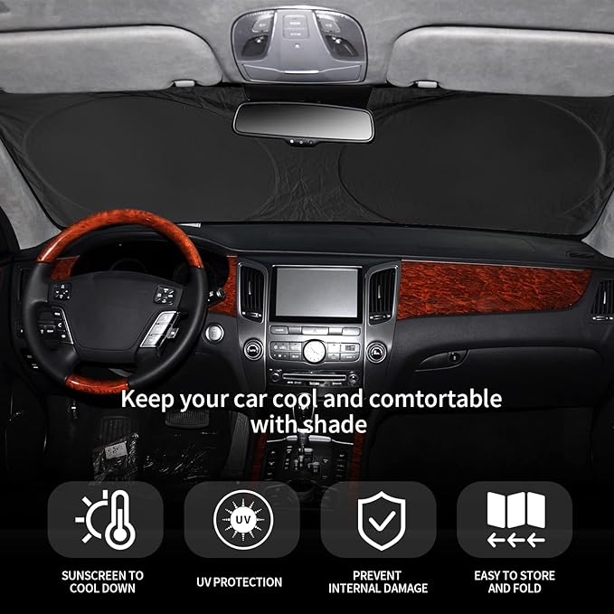 Sun Shade Sunshade Custom Fit for 2017-2020 Hyundai Elantra Accessories - Image 3