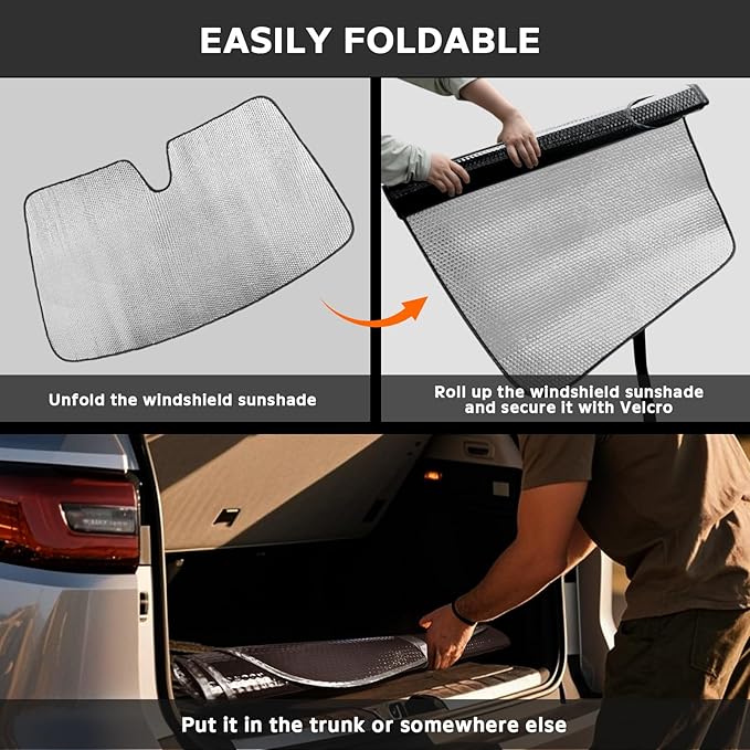 Windshield Sun Shade for Toyota 4Runner 2010-2019 4-Runner - Image 6