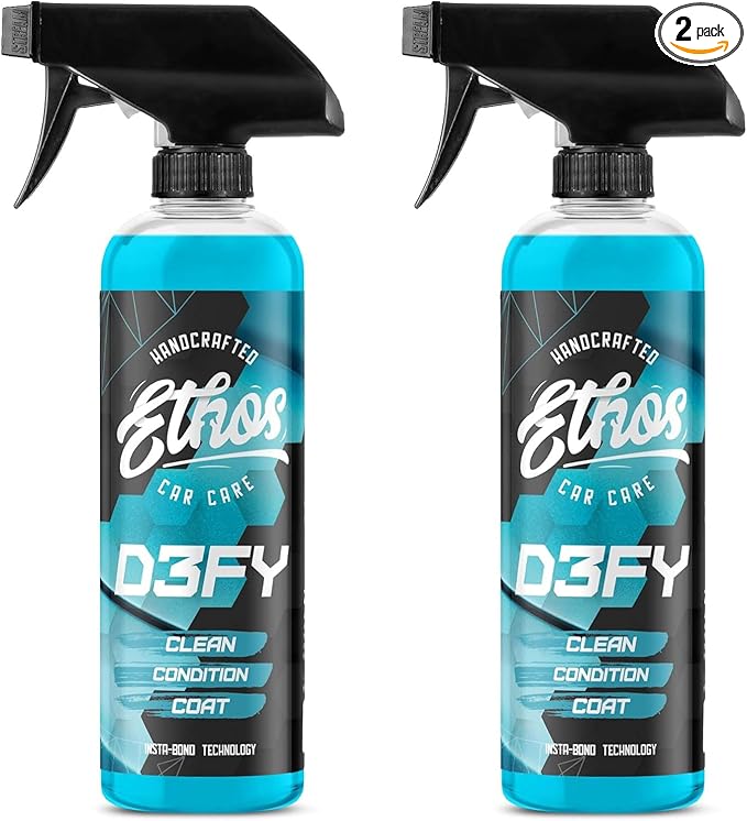 Ethos Defy - 3 in 1 Ceramic Coating - Waterless Car Wash Spray & Wax - Car Wax by EthosHandcraftedCarCare