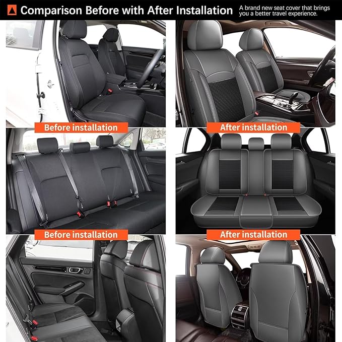Seat Covers Fit for Toyota Camry: 2012-2025 Car Seat Covers Full Set 5 Seats - Image 6