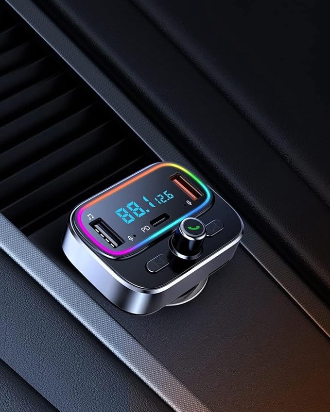 Bluetooth FM Transmitter for Car Wireless Radio Adapter Kit, Hands-Free Calling - Image 6