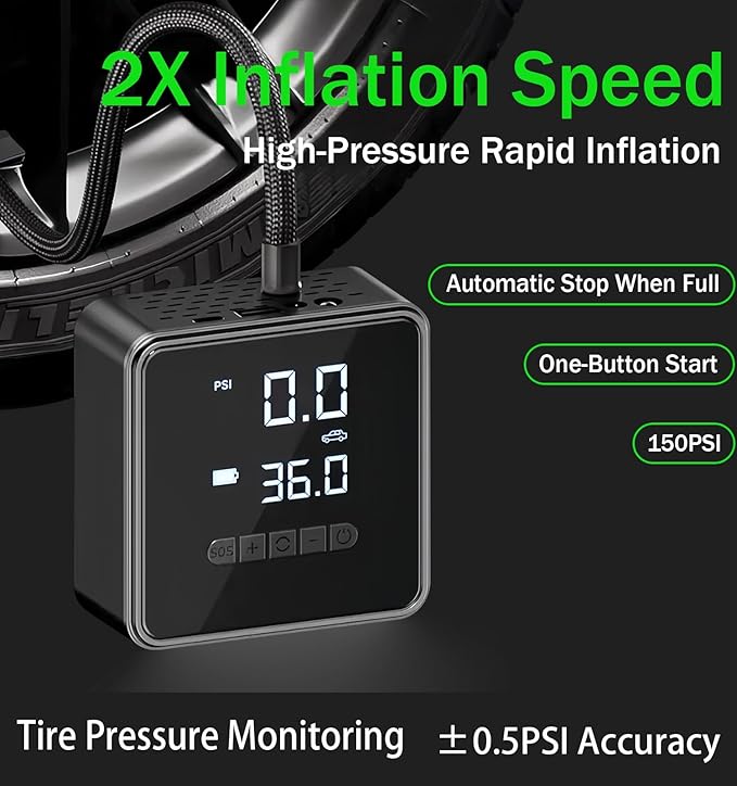 Tire Inflator Portable Air Compressor - Image 2