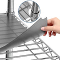 Shelf Liners for Wire Shelf System: Set of 5 in Graphite: 18 x 42 inch: Plastic by Sterling+Shelf+Liners