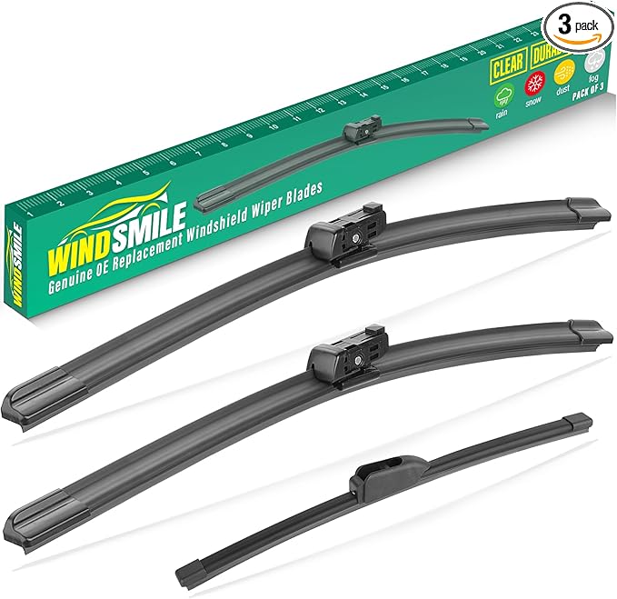 26" 18" 13" Windshield Wiper Blades Replacement by WINDSMILE