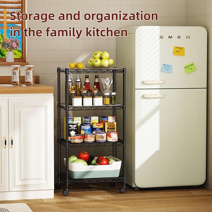 SINGAYE 4 Small Wire Shelves Kitchen Pantry Close Home Organizers and Storage - Image 9