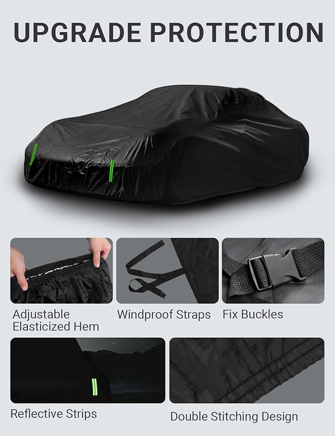 Proadsy 2025 Upgrade Car Cover for Porsche 911 Carrera 1998-2024 2025, - Image 7
