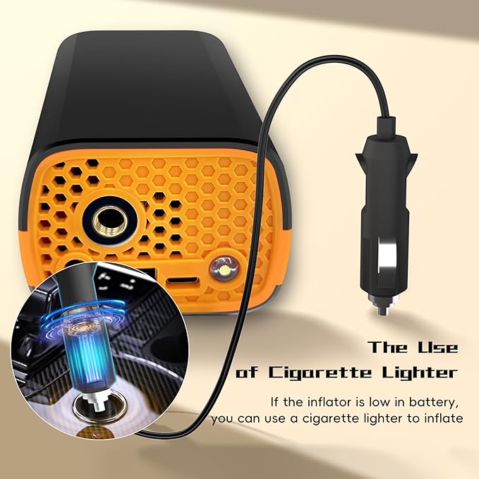 Tire Inflator Portable Air Compressor, Air Pump - Image 5