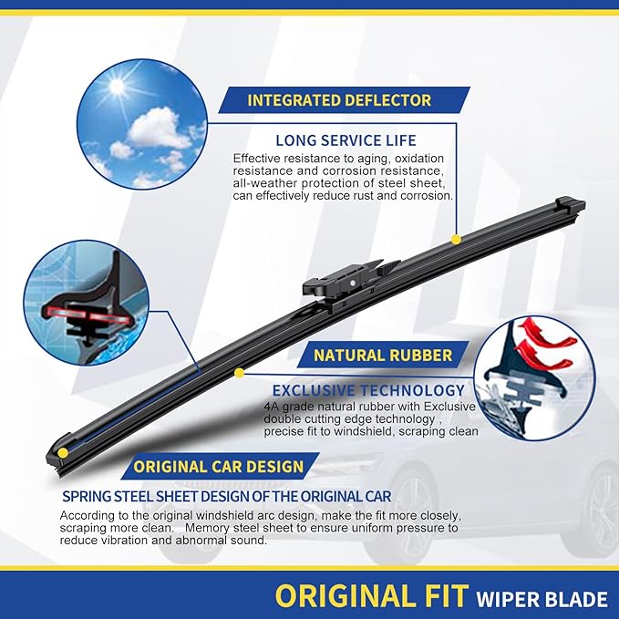 2 wipers Factory Replacement For 2007-2020 2021 Tundra 2008-2020 2021 2022 - Image 4