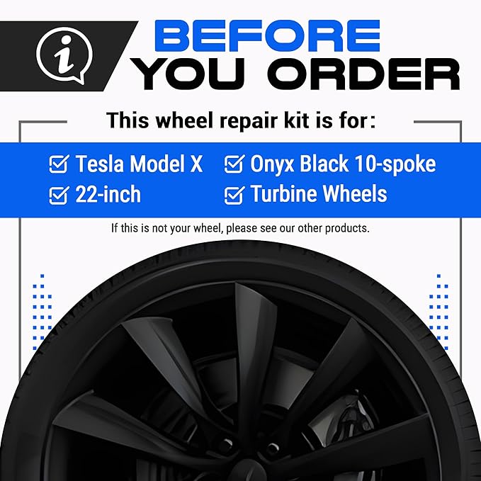 Premium Tesla Wheel Curb Rash Repair Kit - Image 2