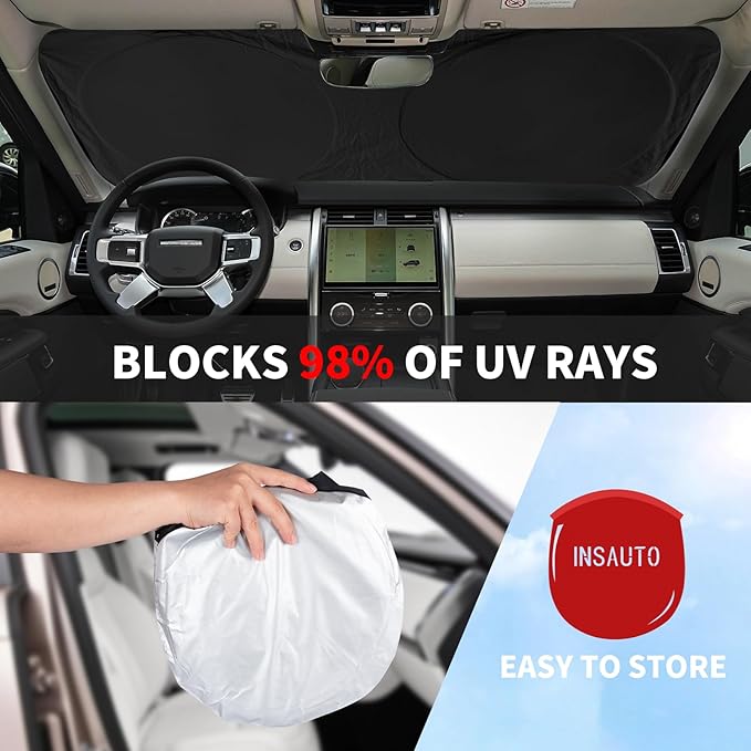 Sun Shade for 2007-2017 Toyota Camry Accessories, Foldable Front Window Shield - Image 5