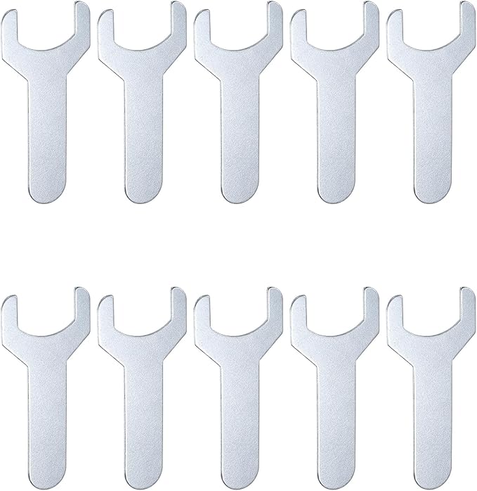 HARFINGTON 10pcs Small Wrench 22x70x1.5mm Metric U-Shaped Single Open Ended by HARFINGTON
