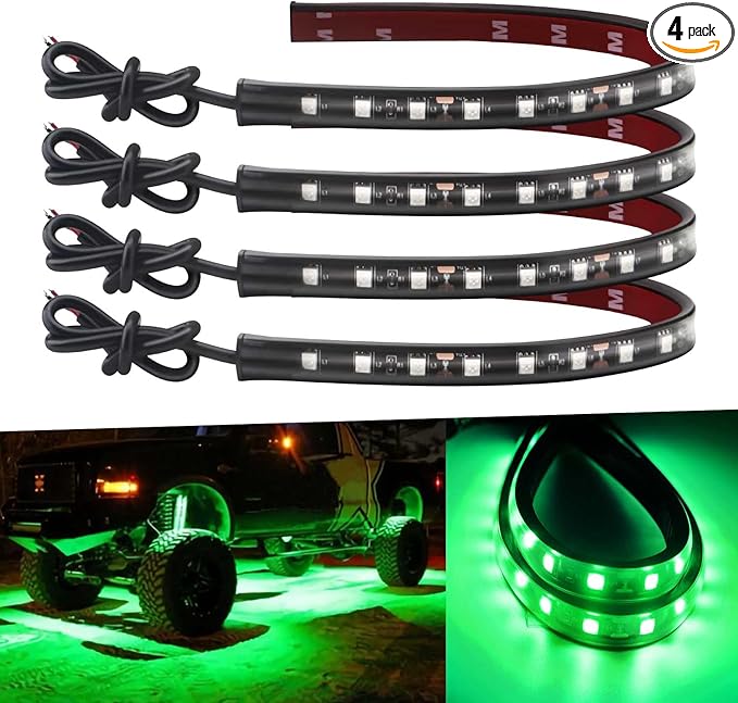 12V Led Light Strip 32CM Waterproof Green Led Strip Lights by Keiurot