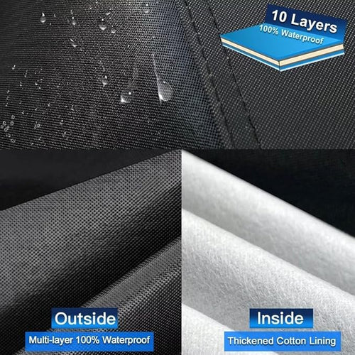 10 Layers Car Cover Custom Fit for Toyota Camry Waterproof All Weather for - Image 2