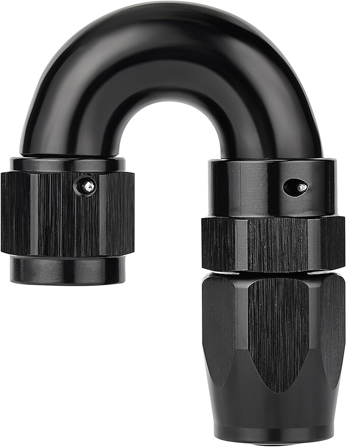 EVIL ENERGY 6AN 180 Degree One Piece Full Flow Hose End Fitting Swivel by EVILENERGY